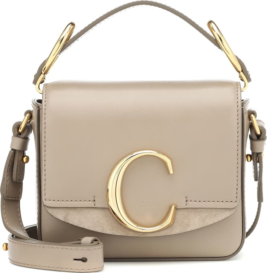 Chloe Chloé C Mini leather shoulder bag