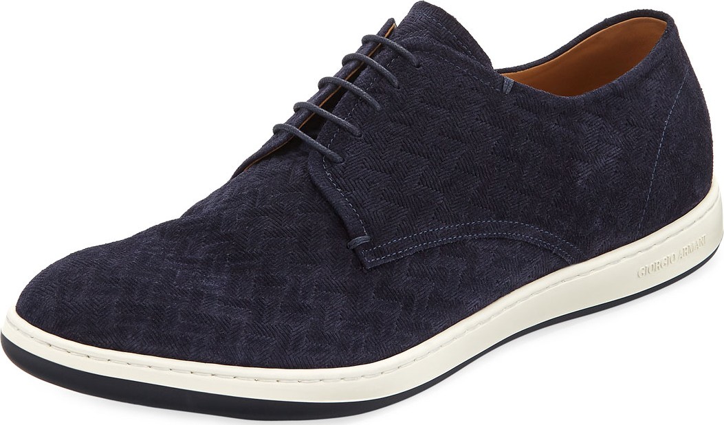 Giorgio Armani Napier Textured Derby Shoe