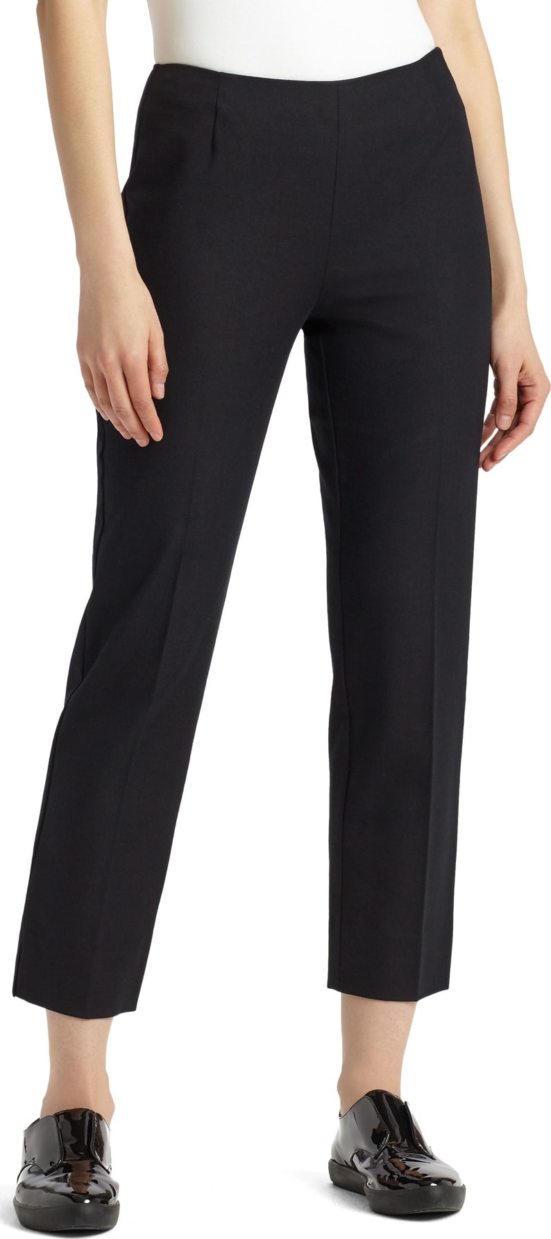 Lafayette 148 New York Lexington Stretch Cotton Crop Pants