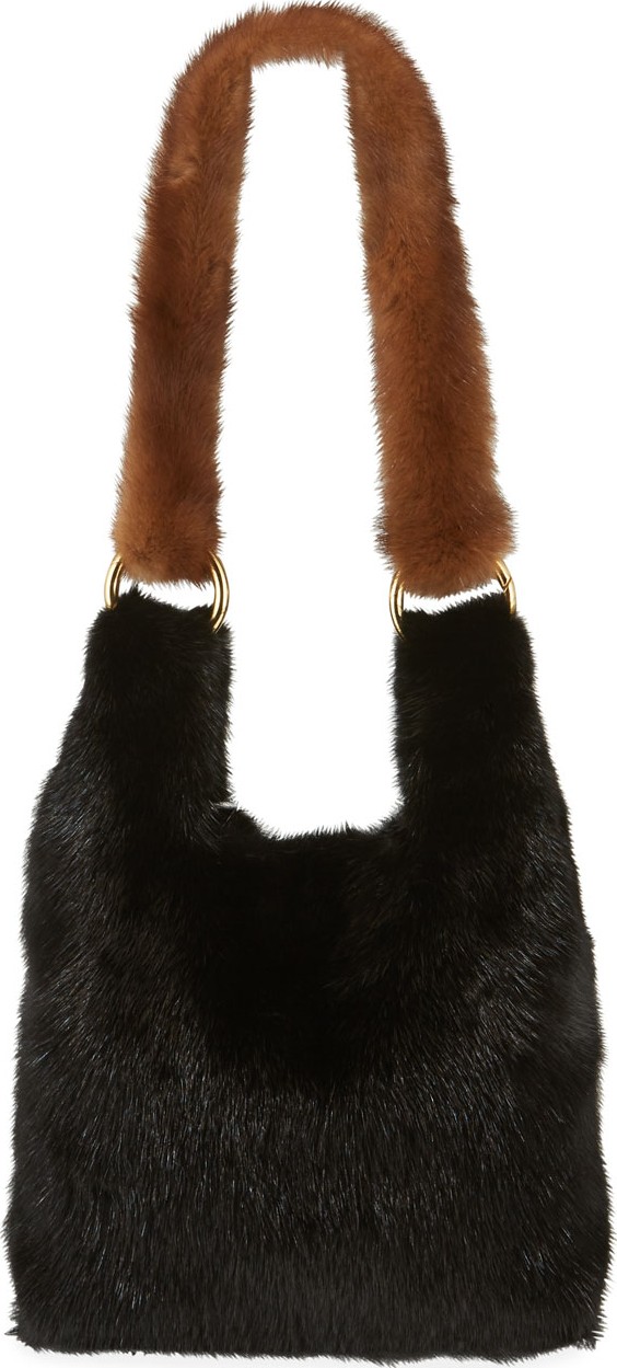 Simonetta Ravizza Furrissima Baby Mink Small Top Handle Bag
