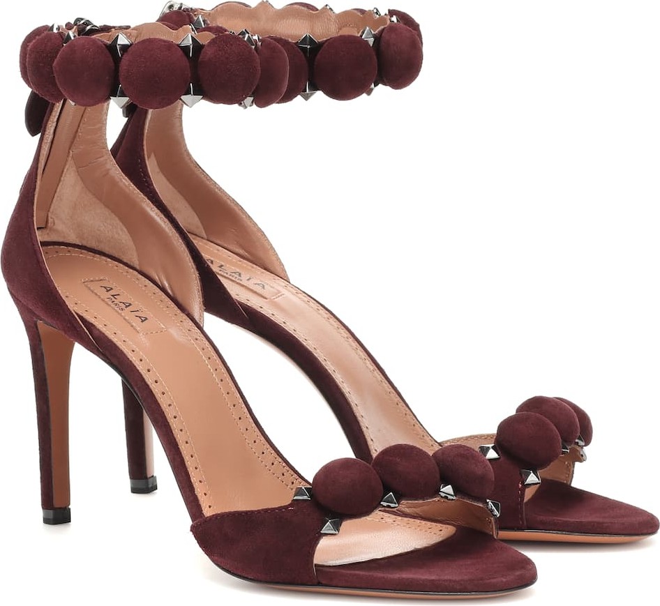 Alaïa Embellished suede sandals