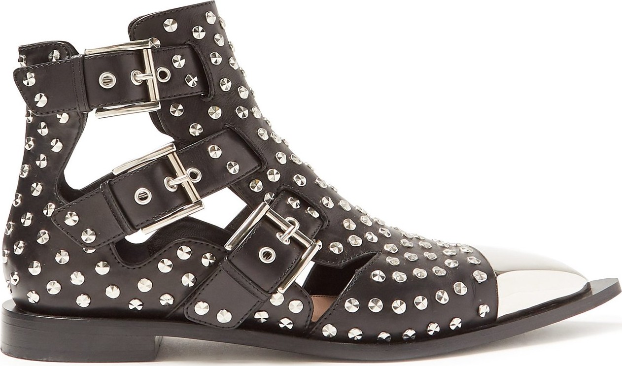 Alexander McQueen Studded leather boots