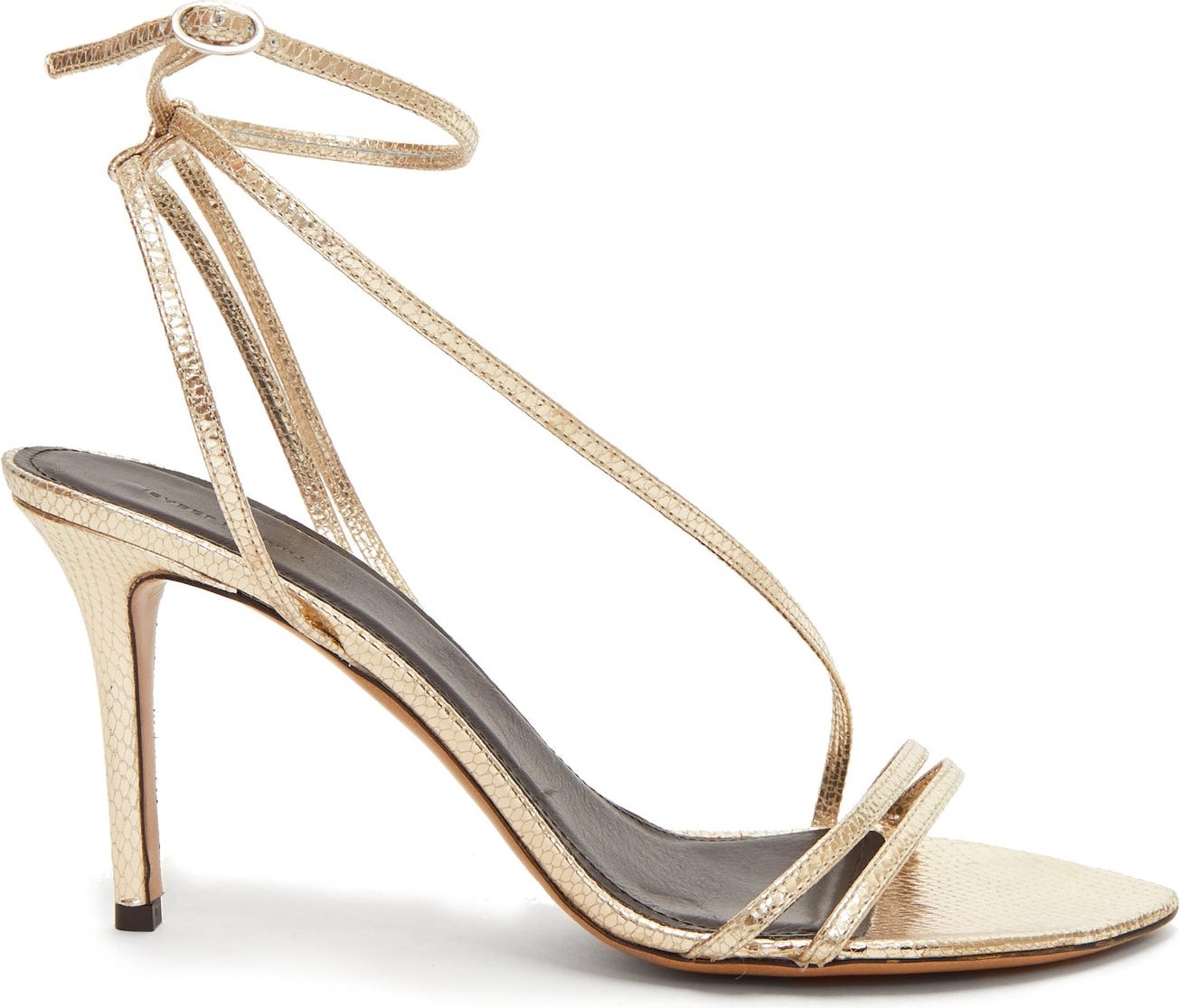 Isabel Marant Axee snake-effect metallic-leather sandals