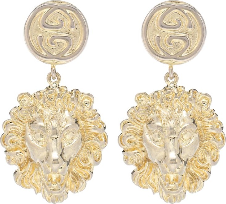 Gucci Lion clip-on earrings