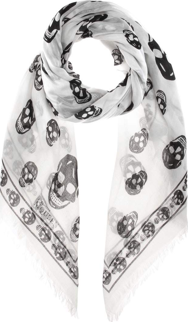 Alexander McQueen Skull-printed scarf