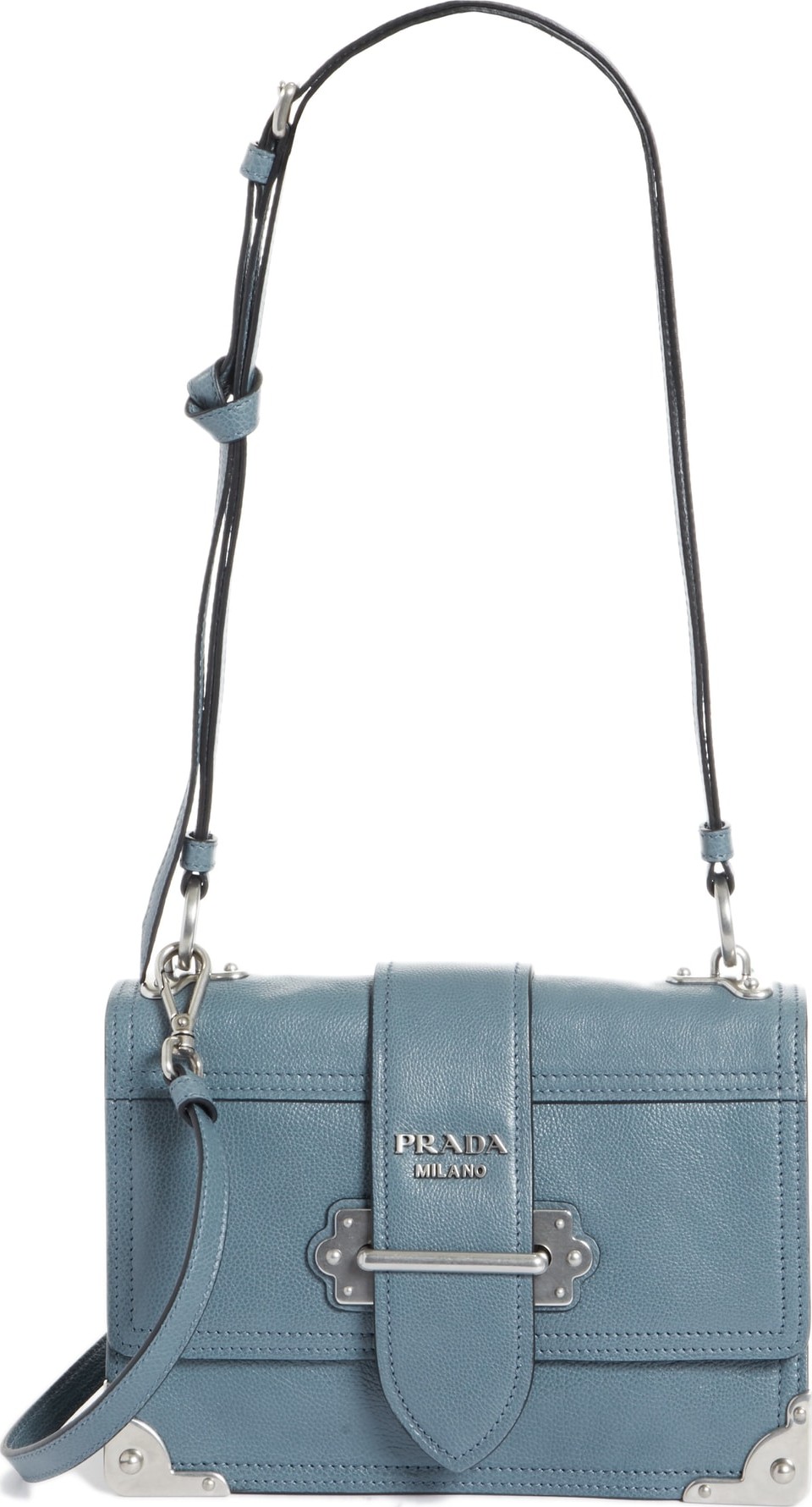 Prada Cahier Glace Calfskin Convertible Shoulder Bag