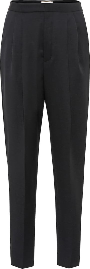 Saint Laurent High-rise virgin wool pants