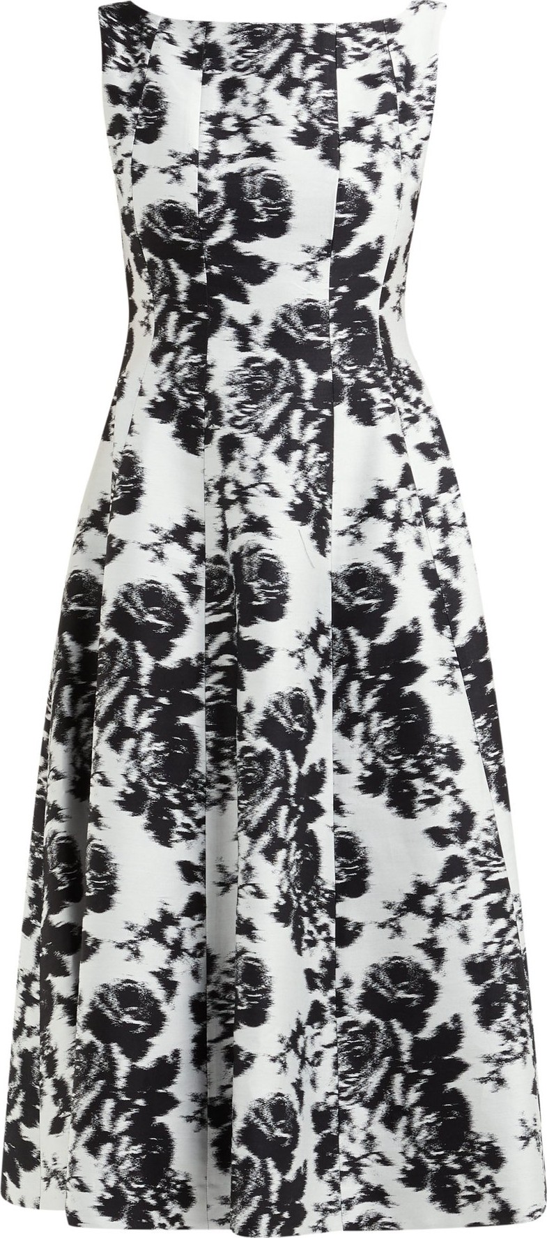 Erdem Kinsey Rosechine-jacquard cotton-blend midi dress