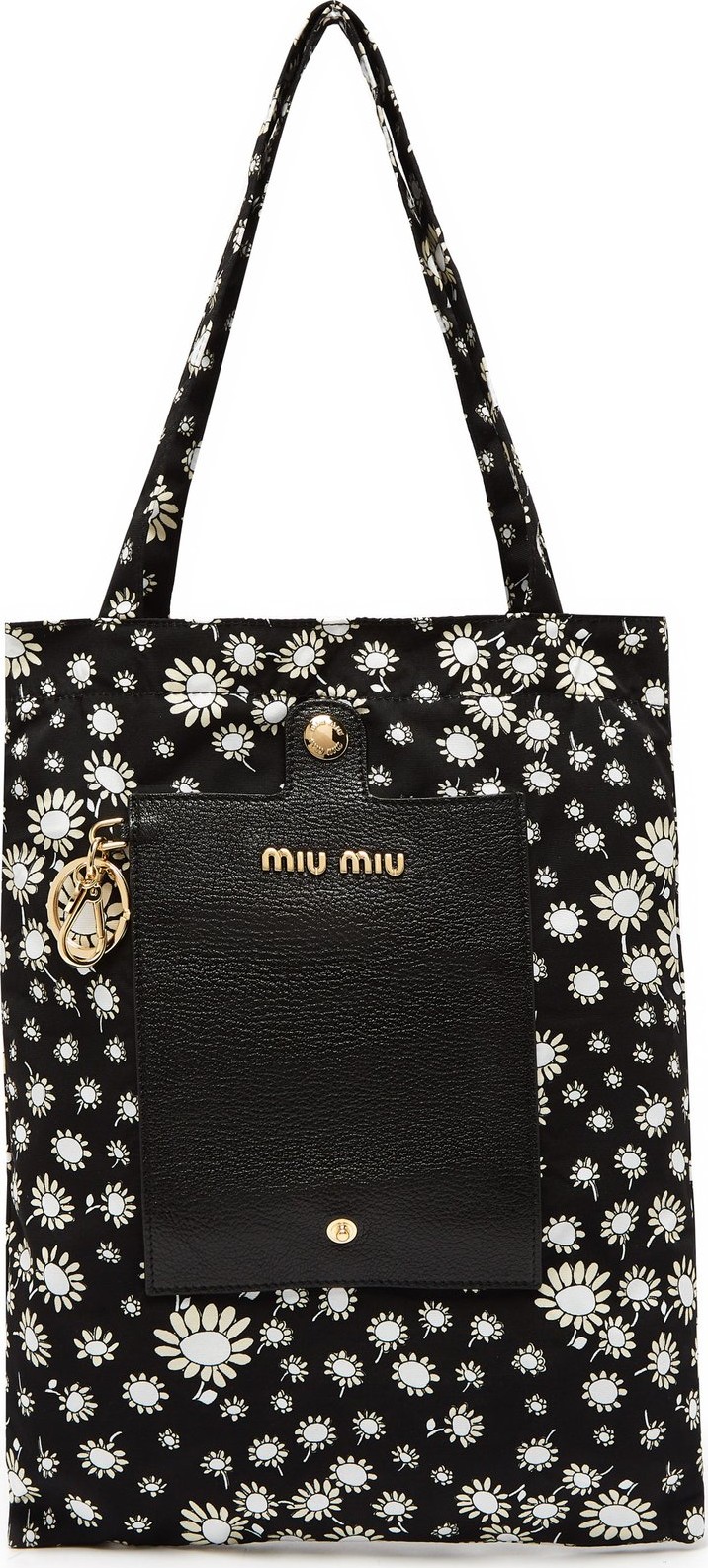 Miu Miu Daisy-print roll-away nylon tote bag