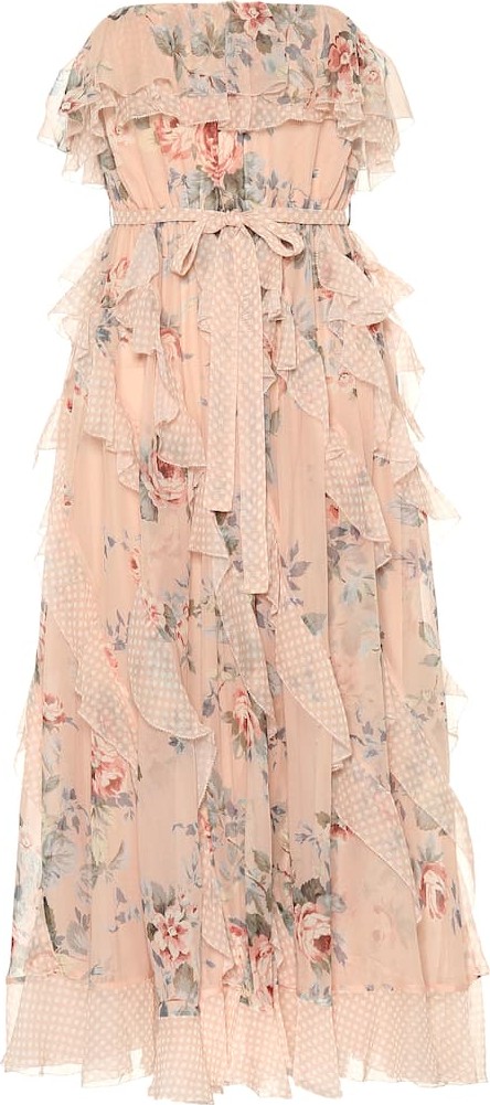 Zimmermann Printed silk midi dress