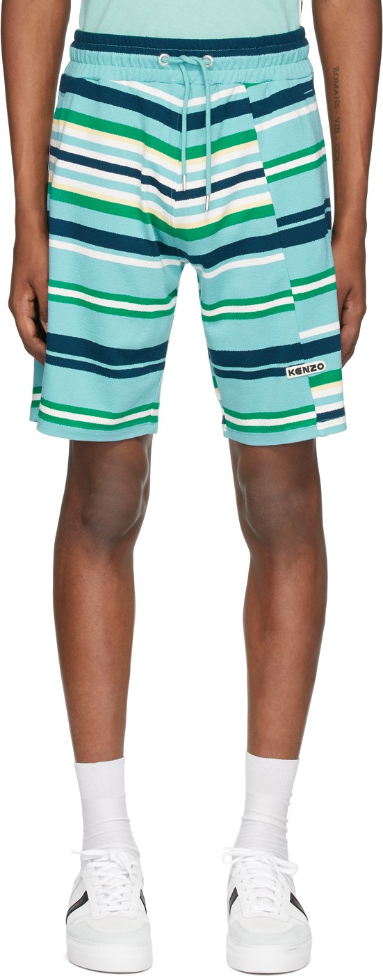 KENZO Blue Stripe Shorts
