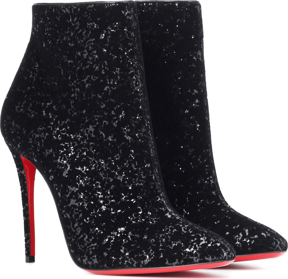Christian Louboutin Eloise 100 glitter ankle boots