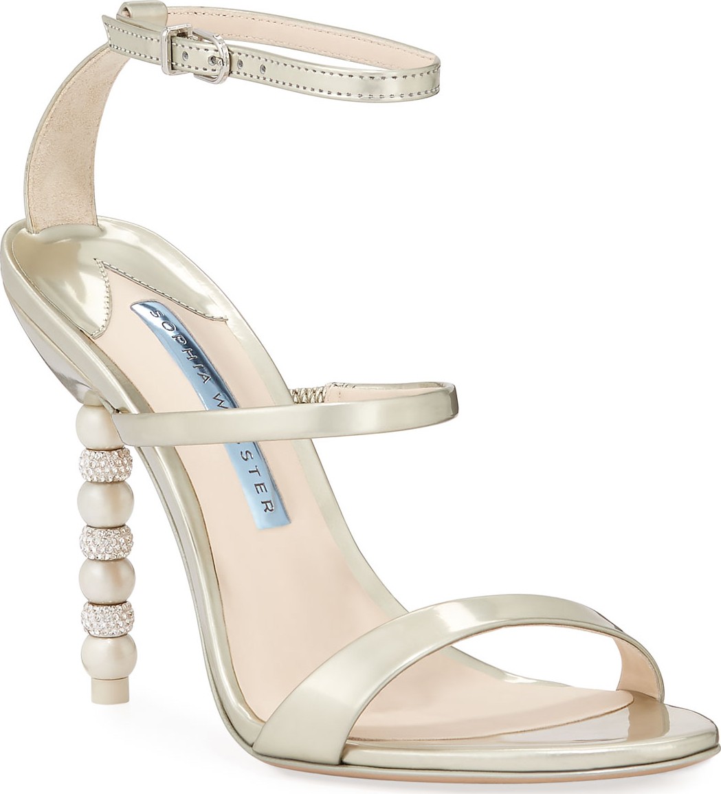 Sophia Webster Rosalind High-Heel Crystal Bridal Sandals