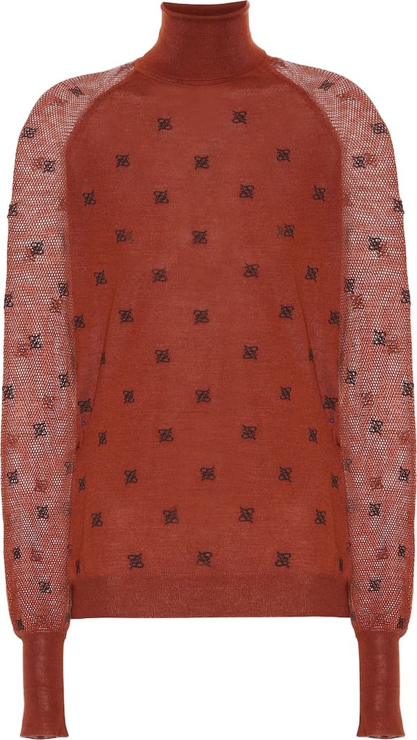 Fendi Wool, silk, and cashmere sweater