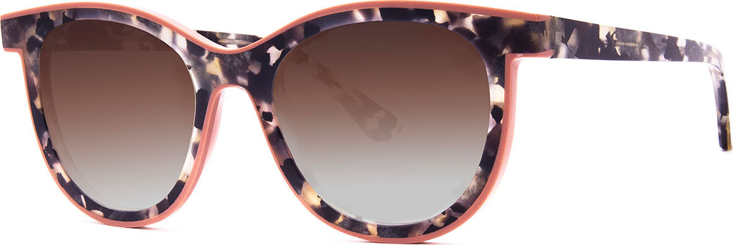 Thierry Lasry Vacancy Two-Tone Gradient Sunglasses, White Pattern