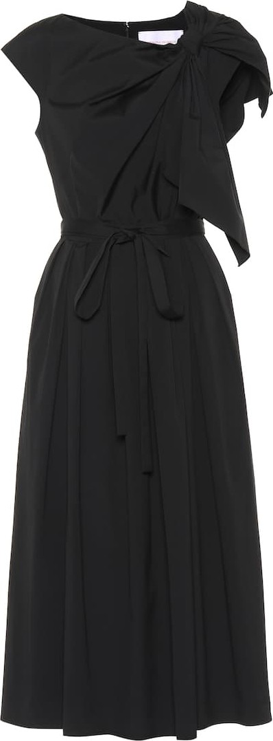 Carolina Herrera Cotton-blend midi dress