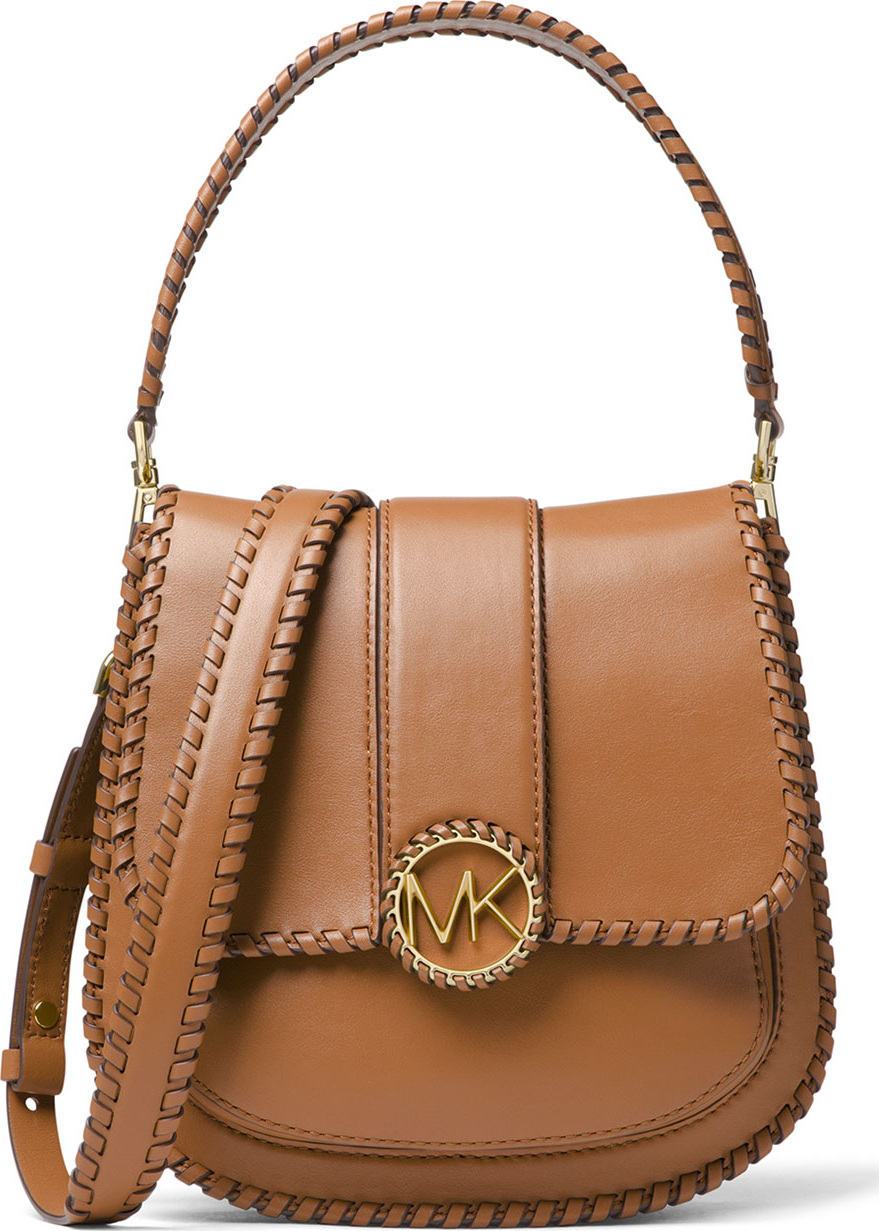 MICHAEL MICHAEL KORS Lillie Medium Leather Flap Crossbody Messenger Bag
