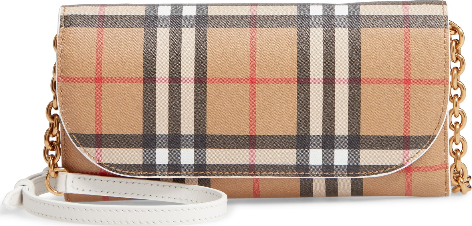 Burberry London England Henley Vintage Check Wallet on a Chain