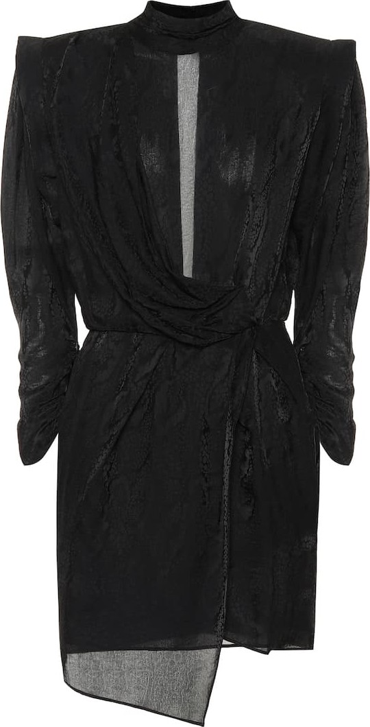 Dundas Satin jacquard minidress