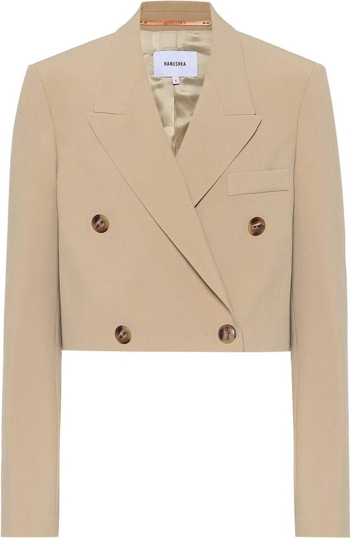 Nanushka Moscot cropped blazer