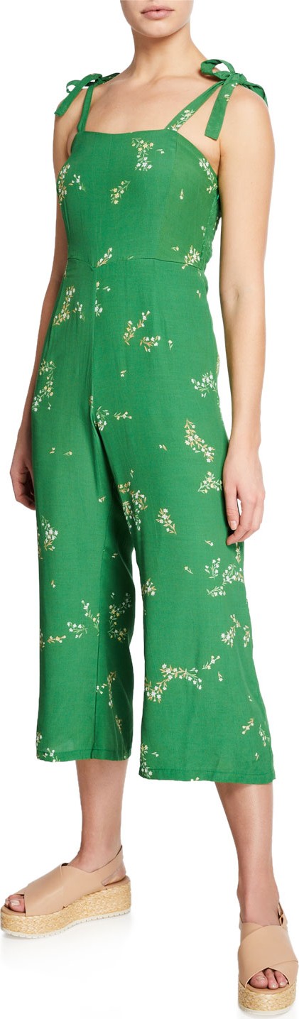 FAITHFULL Elsa Floral-Print Sleeveless Crop Jumpsuit