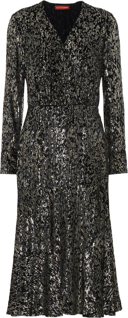Altuzarra Martha devoré midi dress