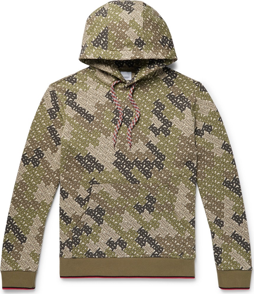 Burberry London England Logo-Print Cotton-Jersey Hoodie