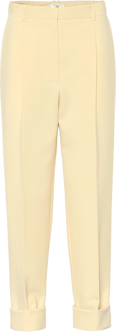 THE ROW Marta high-rise cady pants