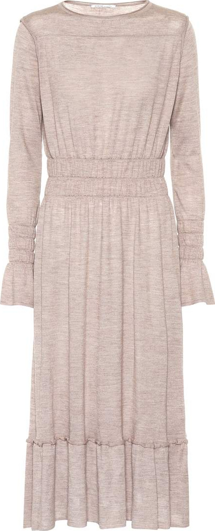 Agnona Wool, silk and cashmere-blend dress