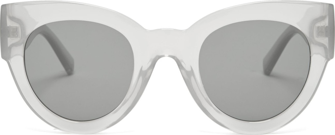Le Specs Matriarch round cat-eye acetate sunglasses