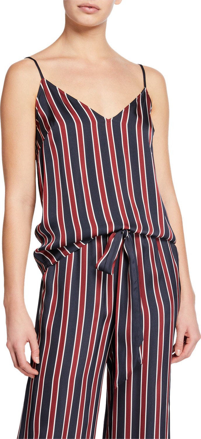 FRAME DENIM Classic Striped V-Neck Cami
