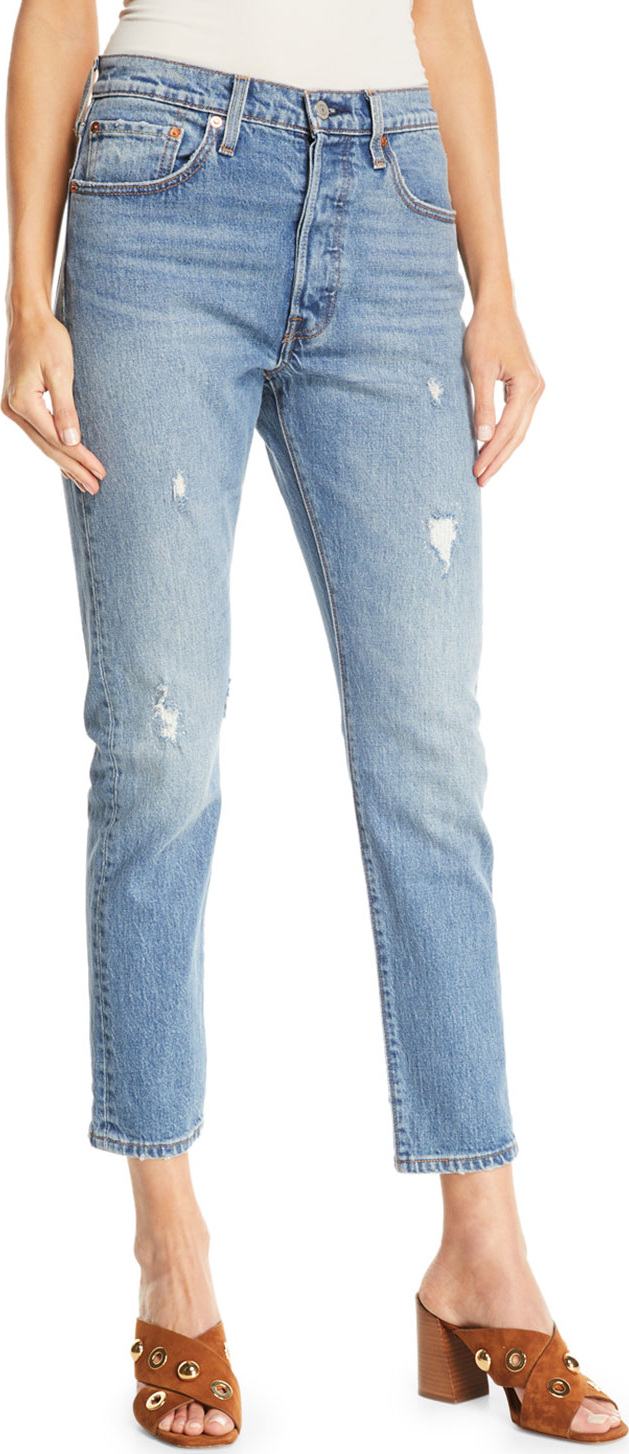 LEVI’S 501 Leave A Trace Skinny Ankle Jeans