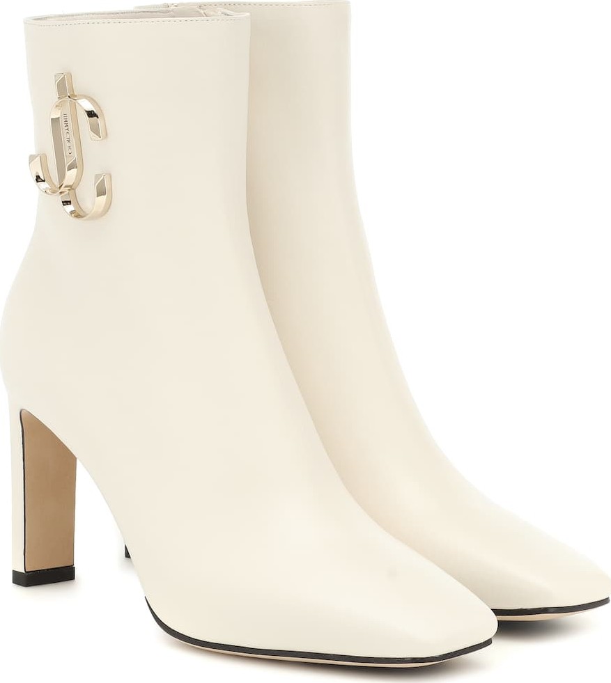 Jimmy Choo Minori 85 leather ankle boots