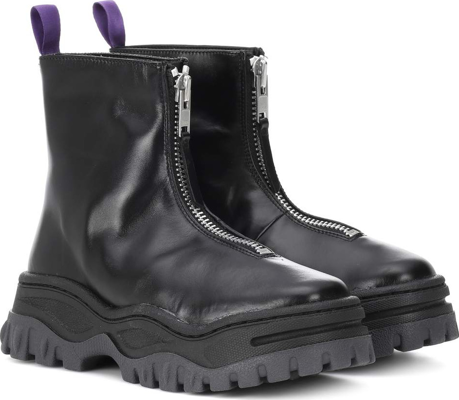 Eytys Raven platform leather ankle boots