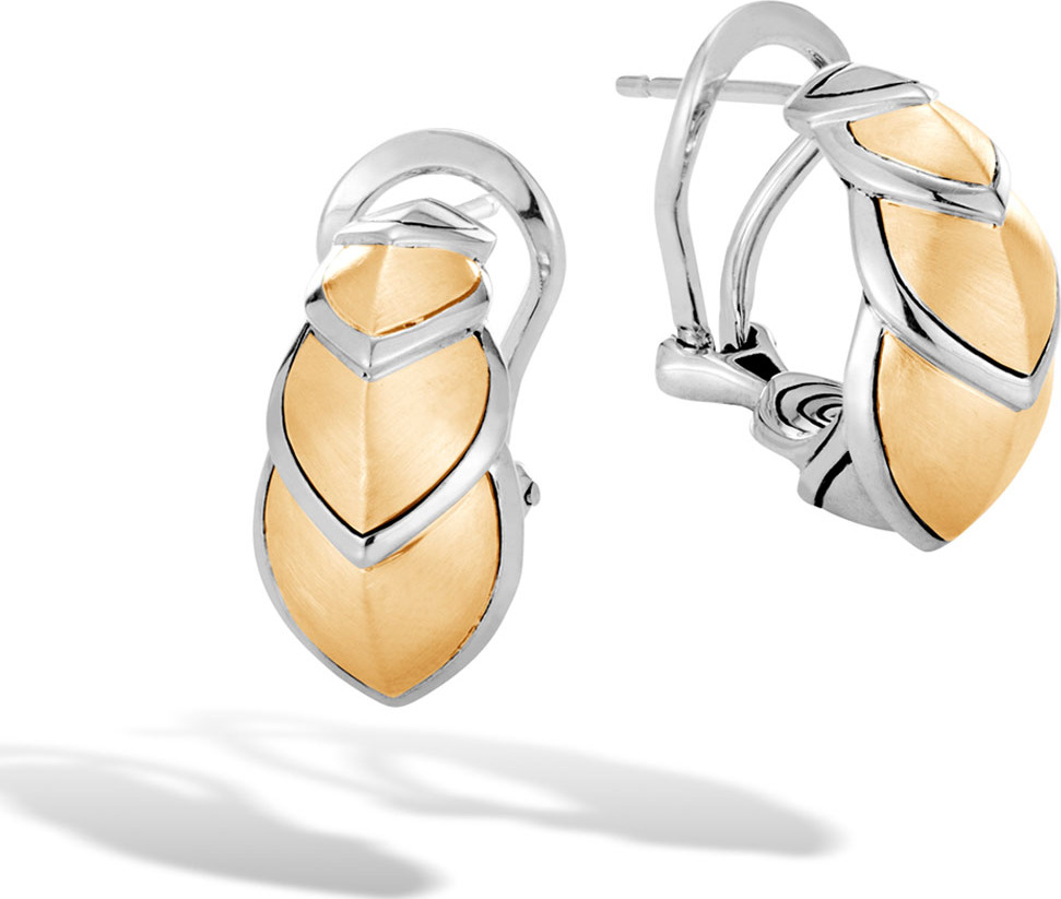 John Hardy Legends Naga 18k Gold Huggie Hoop Earrings