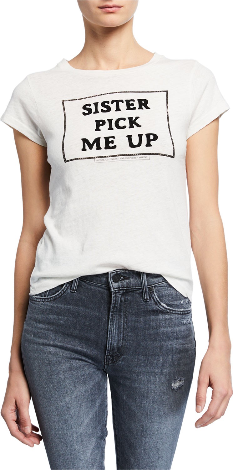 RE/DONE Sister Pick Me Up Slim Graphic Tee