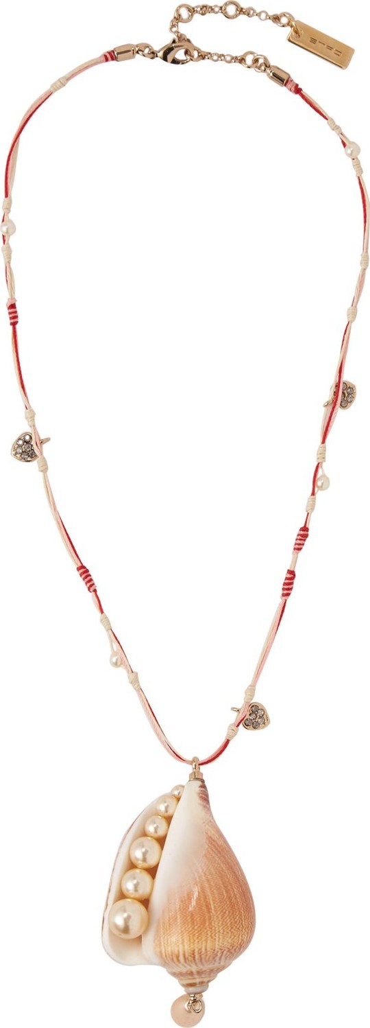 Etro Shell, crystal and faux-pearl necklace