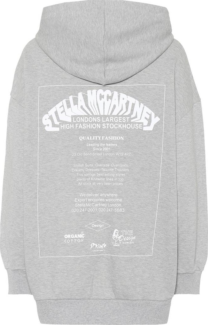Stella McCartney Oversized printed cotton hoodie