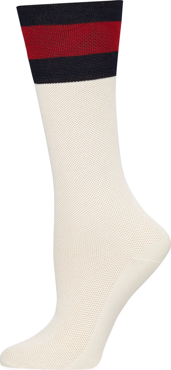 Gucci Suzanne Web-Cuff Tube Socks