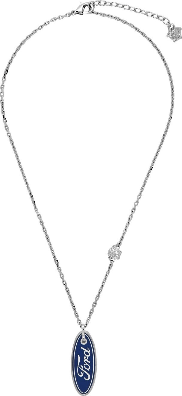 Versace Silver  Ford Edition Logo Necklace