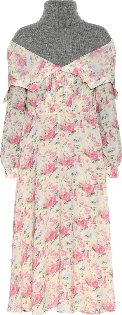 Junya Watanabe X COMME DES GARÇONS layered sweater dress