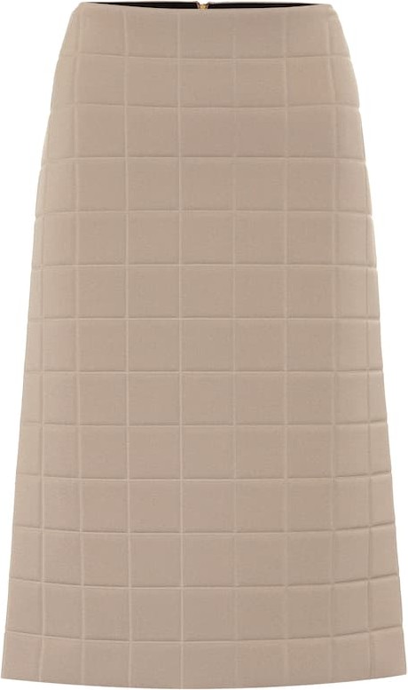 Bottega Veneta Quilted midi skirt