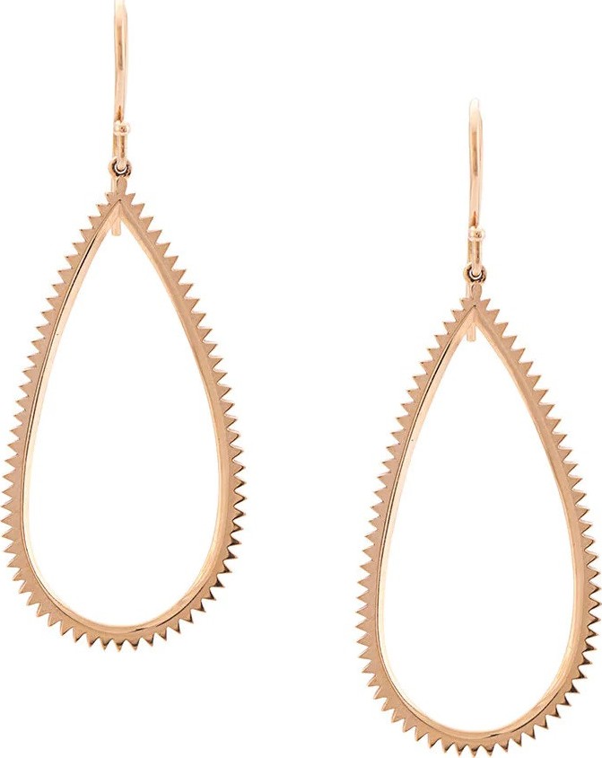 Eva Fehren XL beveled auto earring 18 kt rose gold