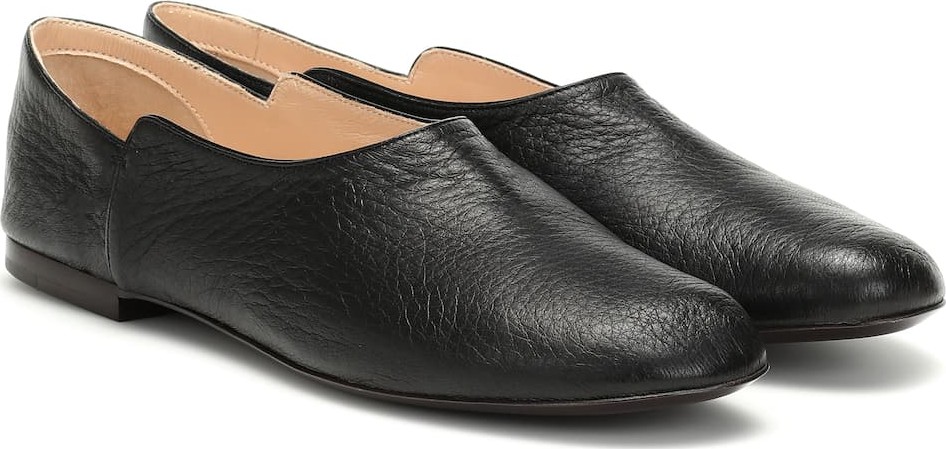 THE ROW Boheme leather loafers