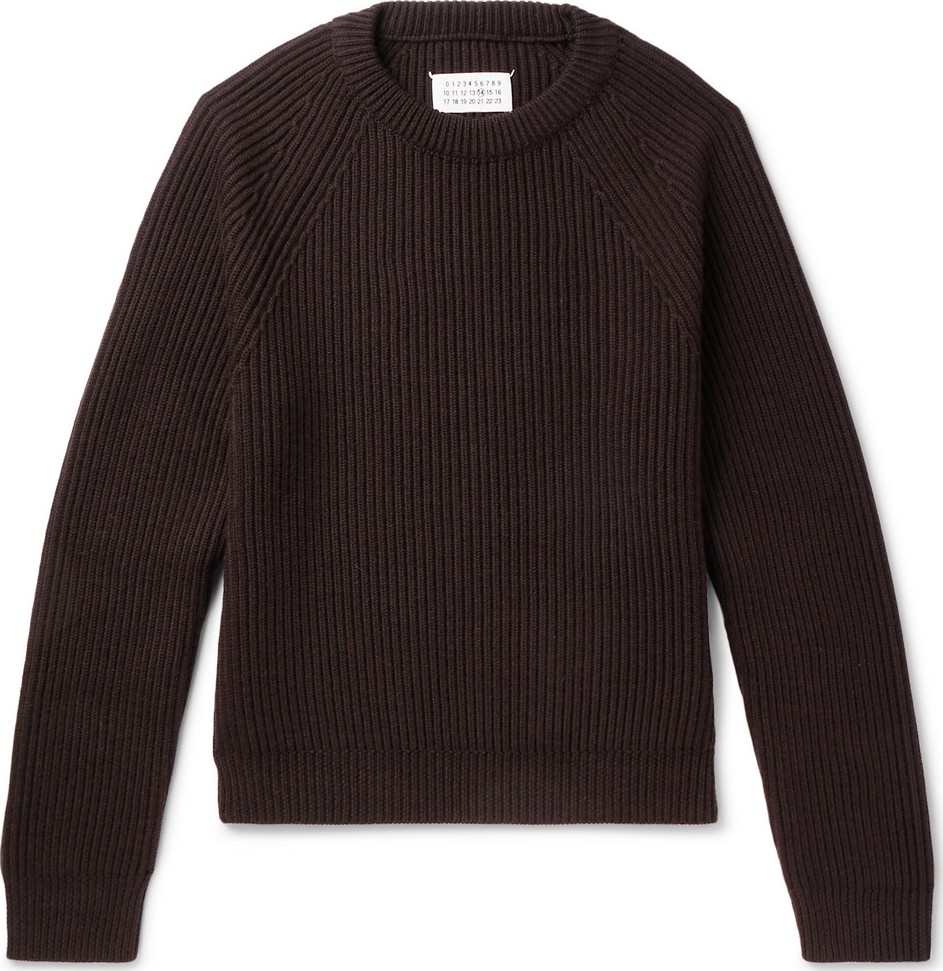 Maison Margiela Ribbed Wool Sweater