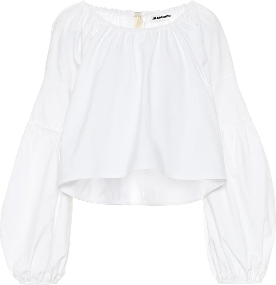 Jil Sander Cotton-poplin blouse