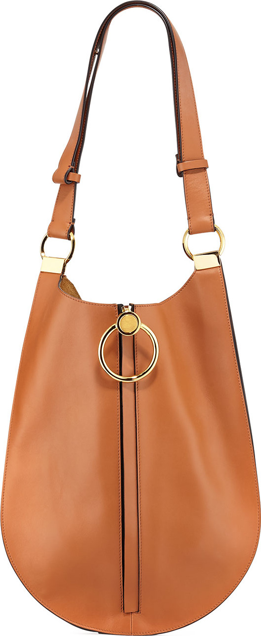 Marni Metal Ring Leather Shoulder Bag
