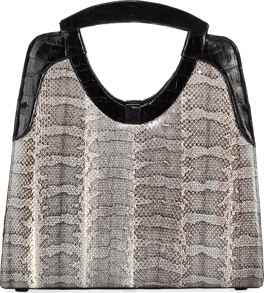 Nancy Gonzalez Small Crocodile Top-Handle Bag