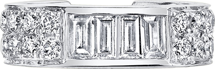 Anita Ko 18k White Gold Baguette & Diamond Ear Cuff (Single)