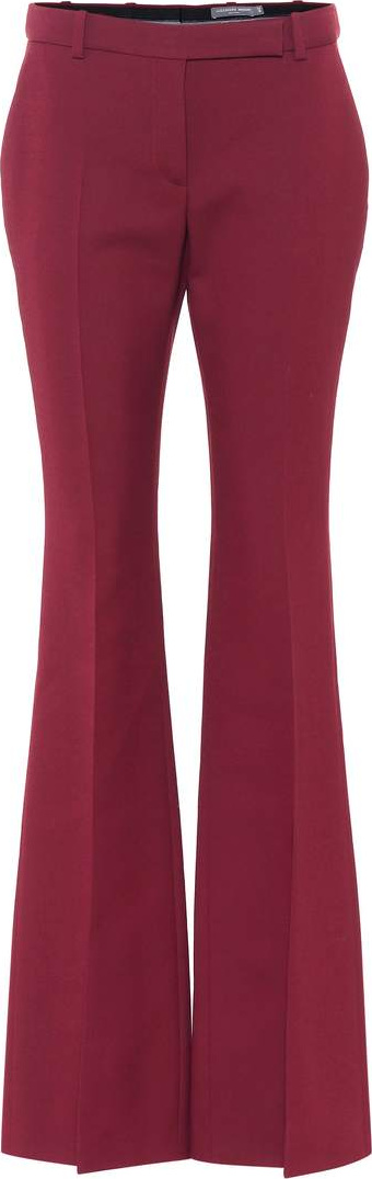 Alexander McQueen Flared crêpe pants